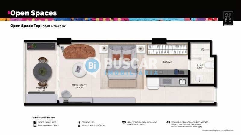 Apartamento à venda com 1 quarto, 1 suíte e 1 vaga no Armação, Salvador (BA) — foto 10 de 23