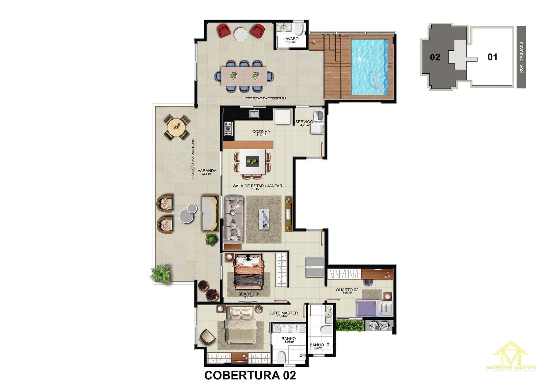 Apartamento à venda com 3 quartos, 1 banheiro, 2 vagas e 105m² no Praia de Itaparica, Vila Velha (ES) — foto 15 de 20