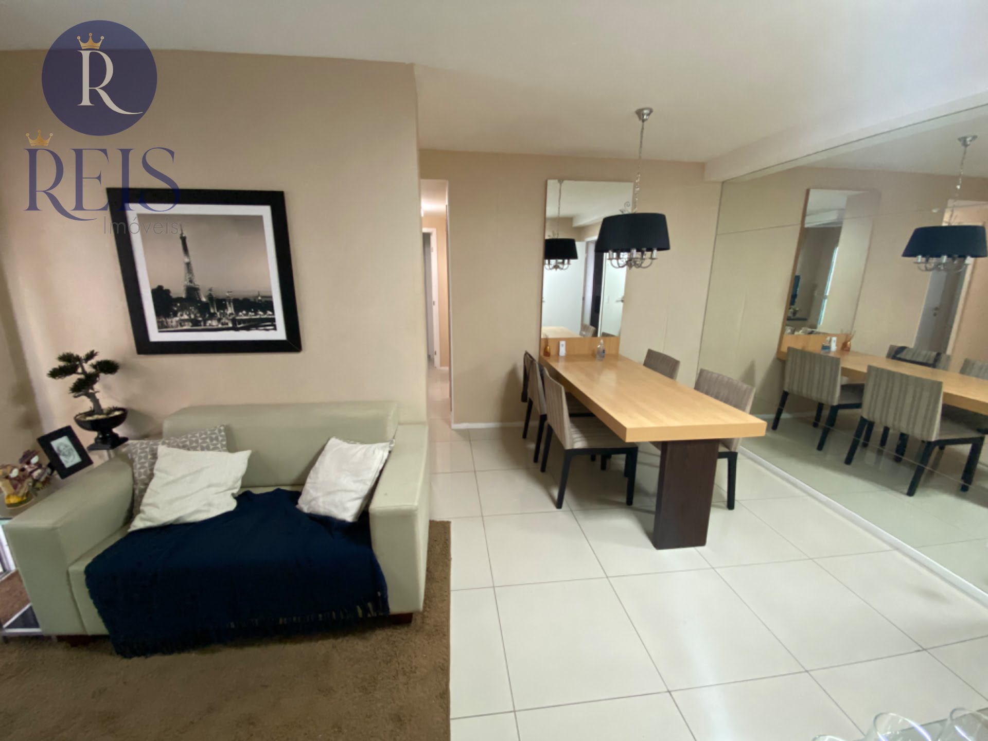 Apartamento decorado (Modelo - Objetos e decoração não inclusos)