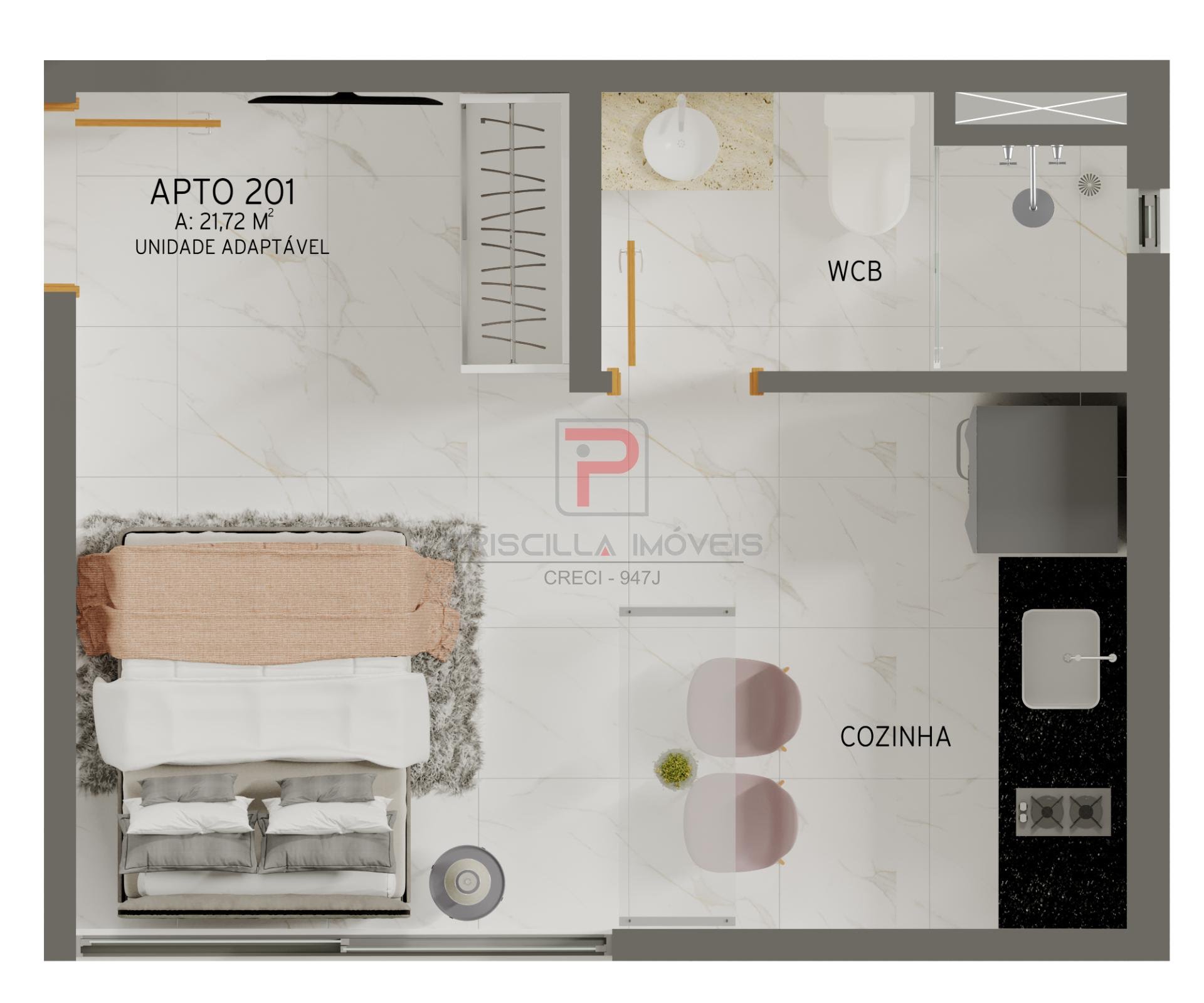 Apartamento à venda com 1 quarto, 1 banheiro e 29m² no Jardim Oceania, João Pessoa (PB) — foto 13 de 19