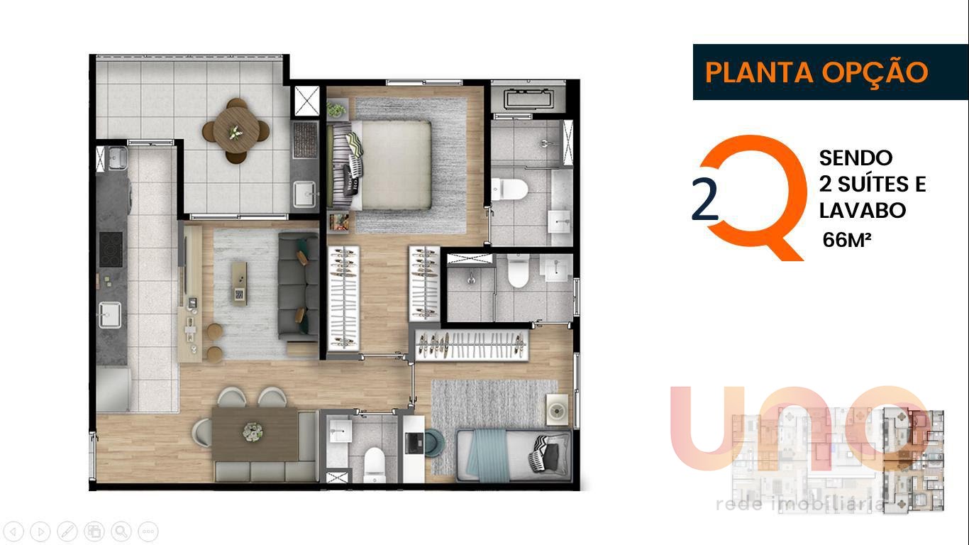Apartamento à venda com 2 quartos, 1 suíte, 1 vaga e 66m² no Centro, Campo Grande (MS) — foto 18 de 25