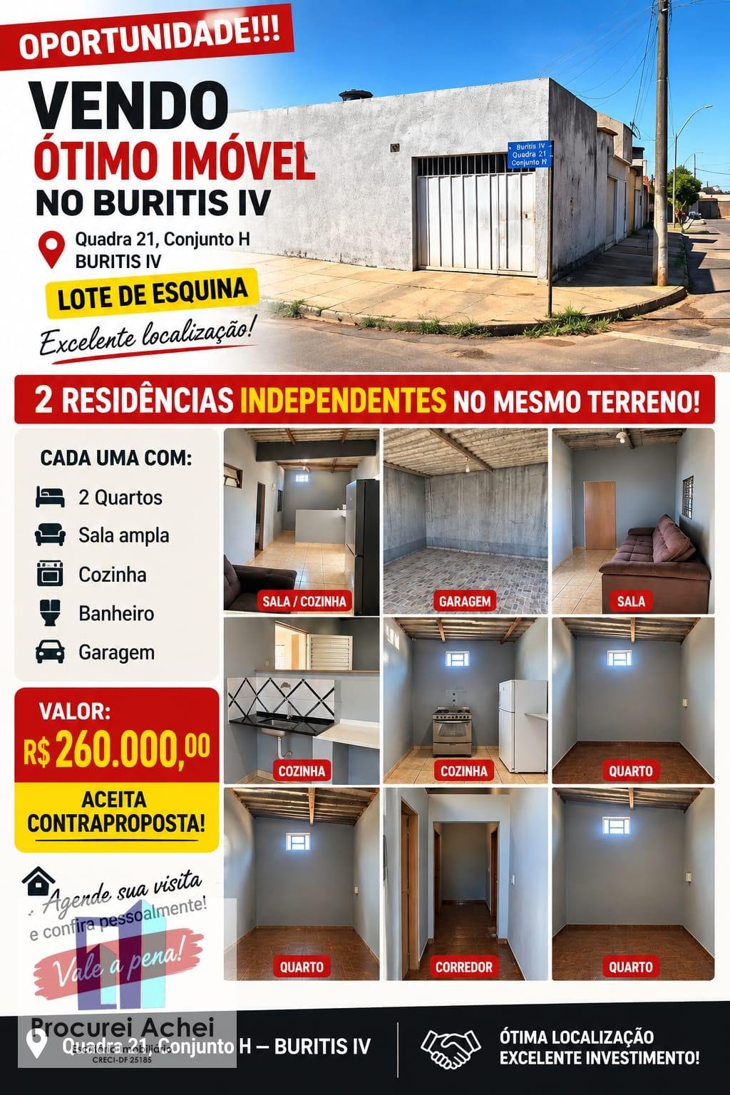 Casa à venda com 3 quartos, 2 banheiros e 190m² no Setor Residencial Leste Planaltina Df, Planaltina — foto principal