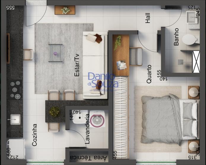 Apartamento à venda com 2 quartos, 1 suíte e 1 vaga no Vila Joao Ribeiro, Araxá (MG) — foto 9 de 14