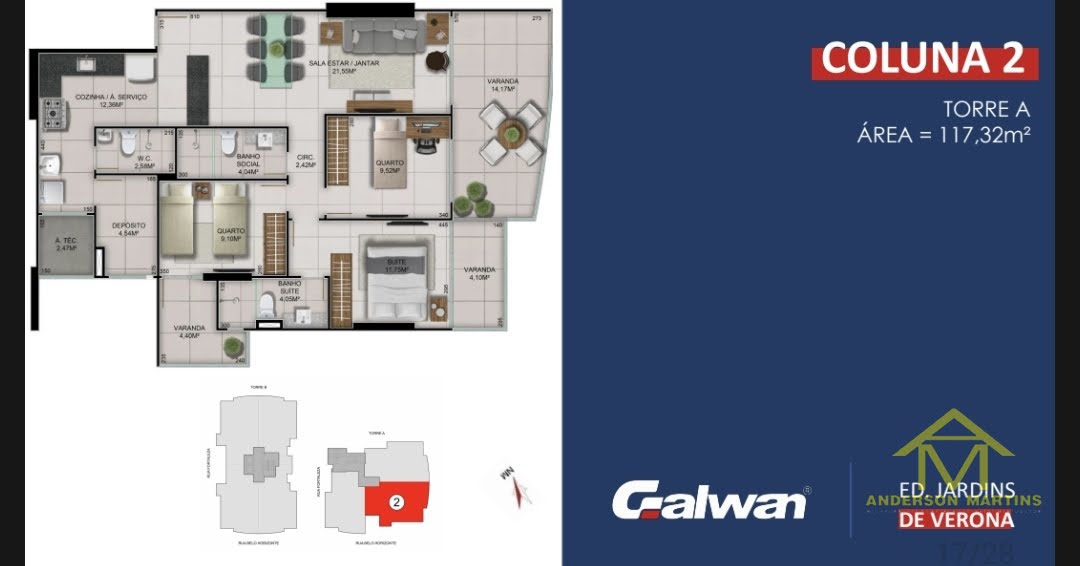 Apartamento à venda com 3 quartos, 2 banheiros, 2 vagas e 121m² no Itapuã, Vila Velha (ES) — foto 18 de 20