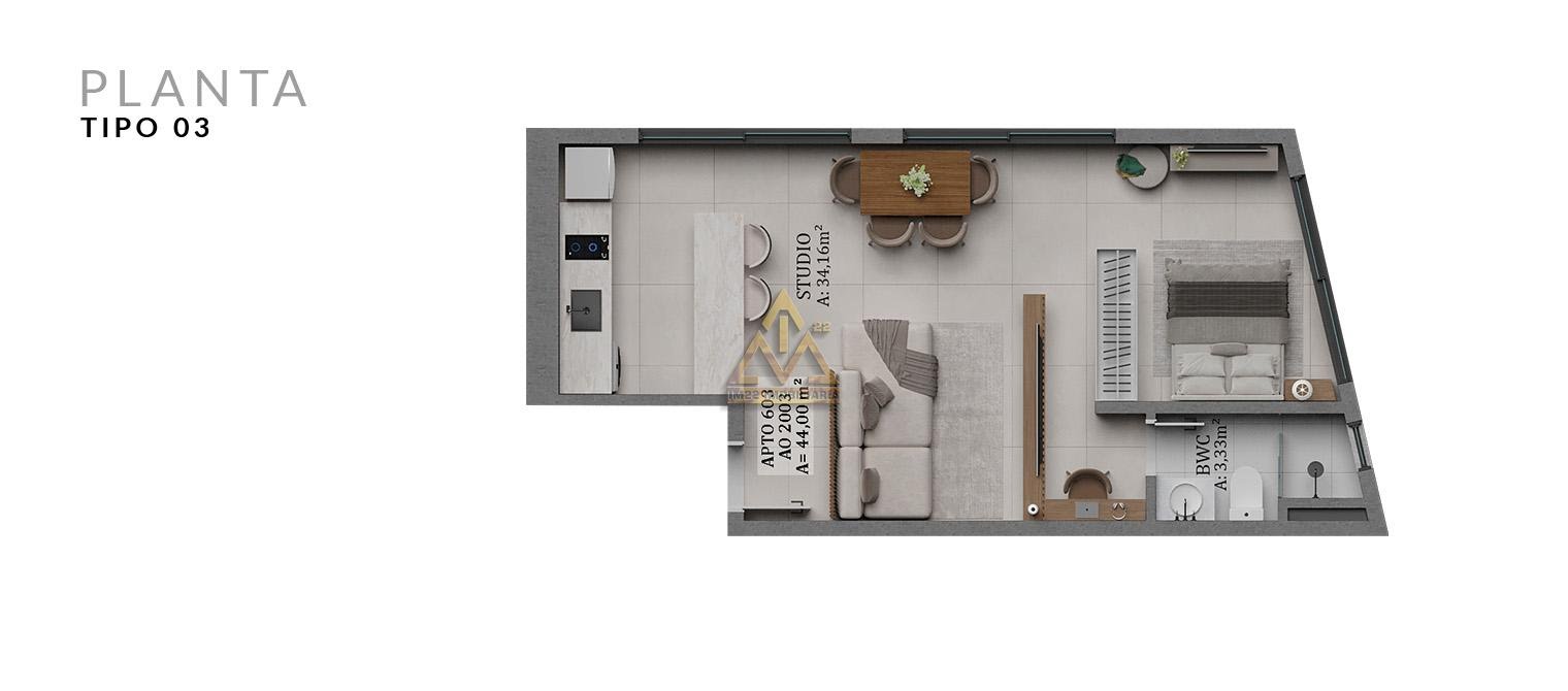 Studio à venda com 1 quarto, 1 suíte, 1 vaga e 44m² no Itajubá II, Barra Velha (SC) — foto 6 de 12