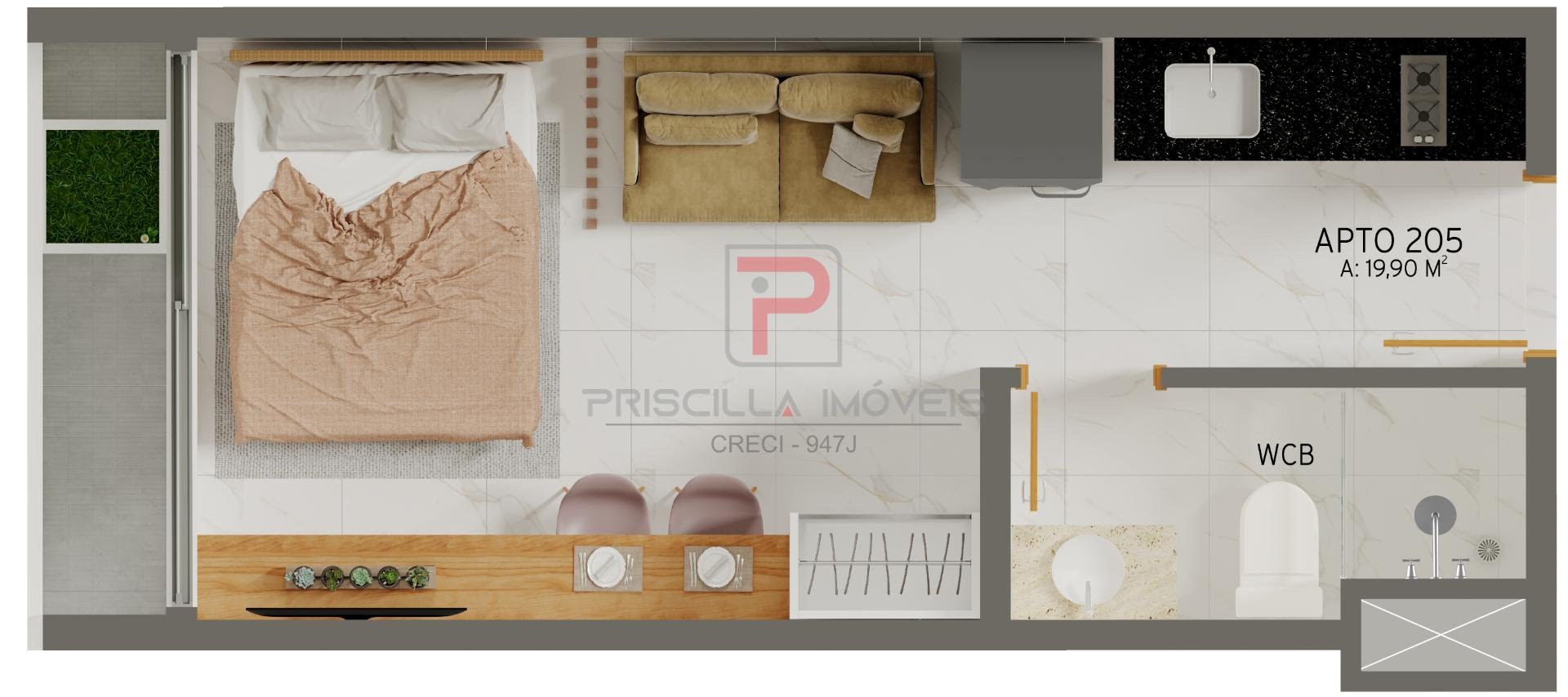 Apartamento à venda com 1 quarto, 1 banheiro e 29m² no Jardim Oceania, João Pessoa (PB) — foto 15 de 19