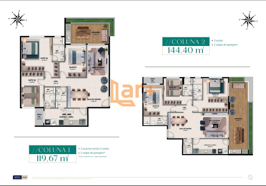 Apartamento à venda com 3 quartos, 2 suítes e 144m² no Aruana, Aracaju (SE) — foto 14 de 16