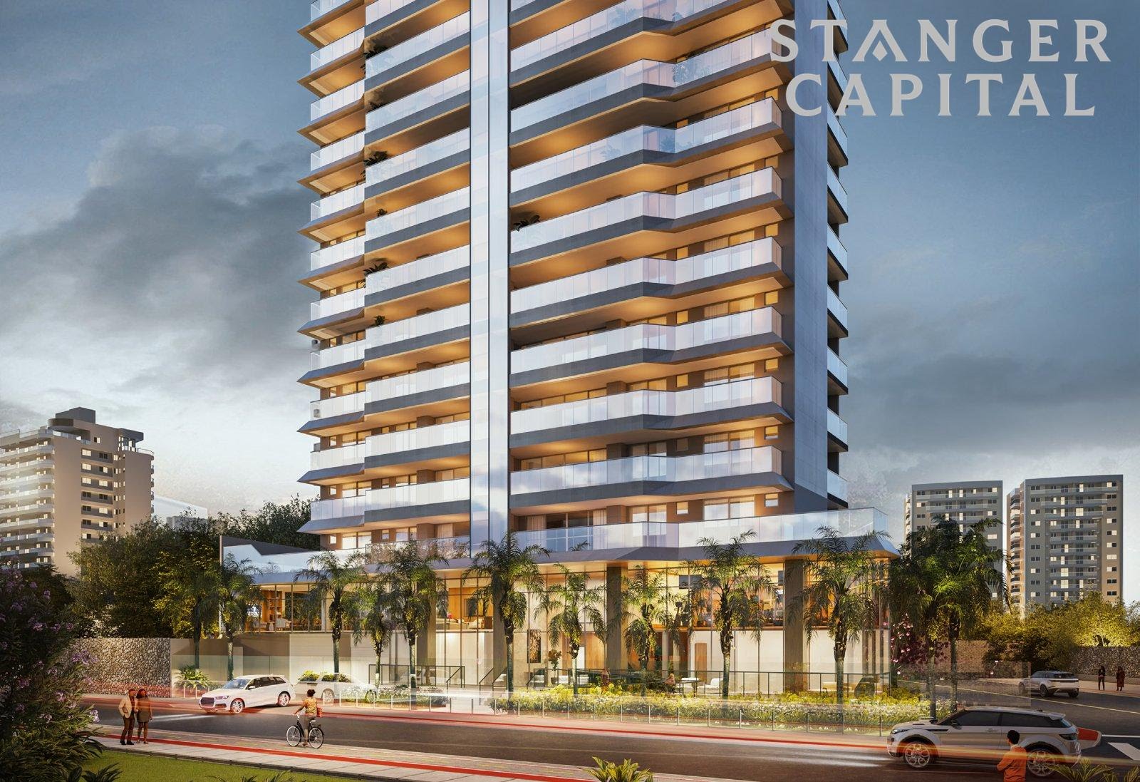 Fachada do Balcony Residences em Barro Vermelho, Vitoria ES