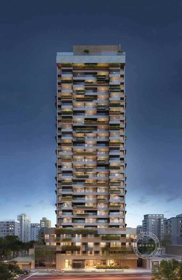 Fachada noturna