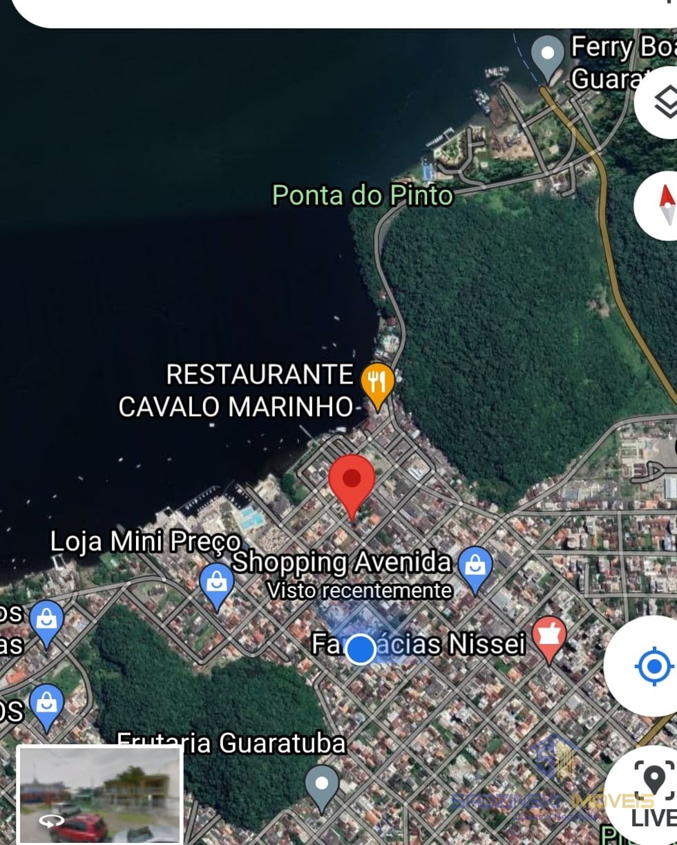 localização do terreno em vermelho.