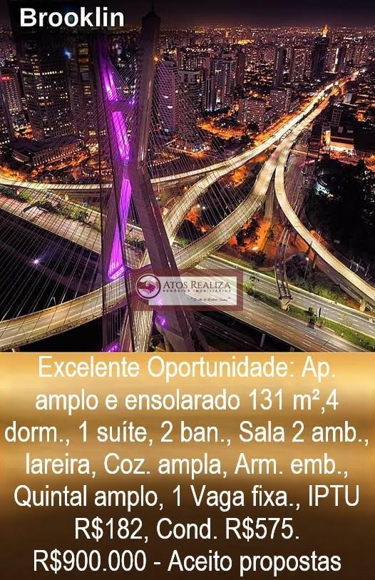 Apartamento à venda com 4 quartos, 1 suíte, 1 vaga e 131m² no Brooklin, São Paulo (SP) — foto 2 de 30