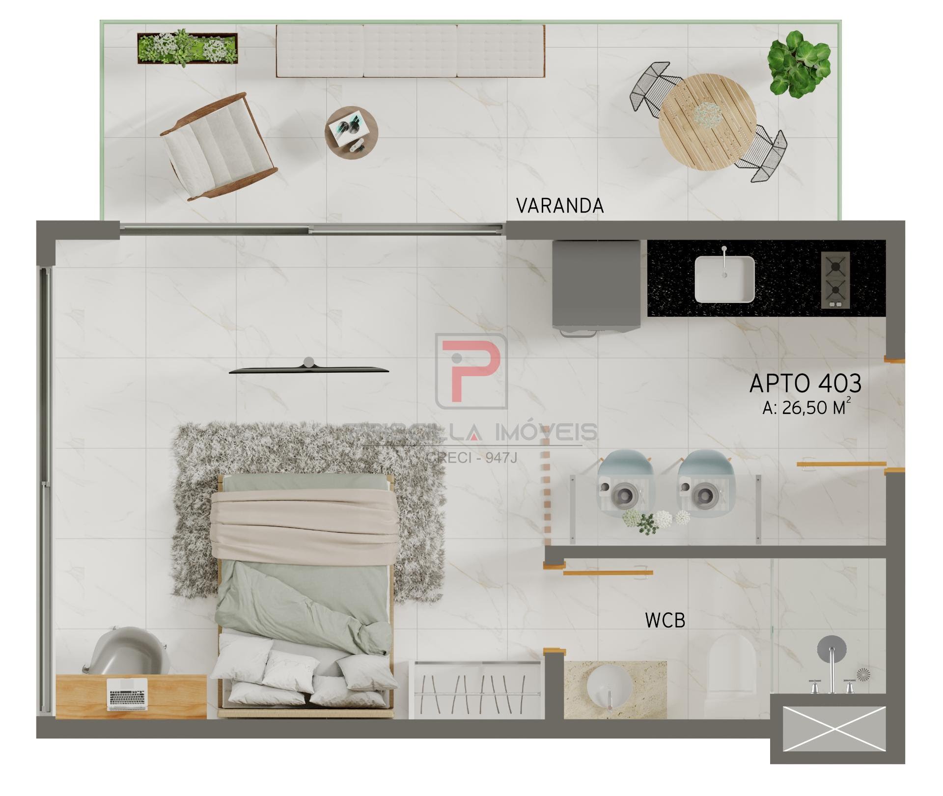 Apartamento à venda com 1 quarto, 1 banheiro e 29m² no Jardim Oceania, João Pessoa (PB) — foto 19 de 19