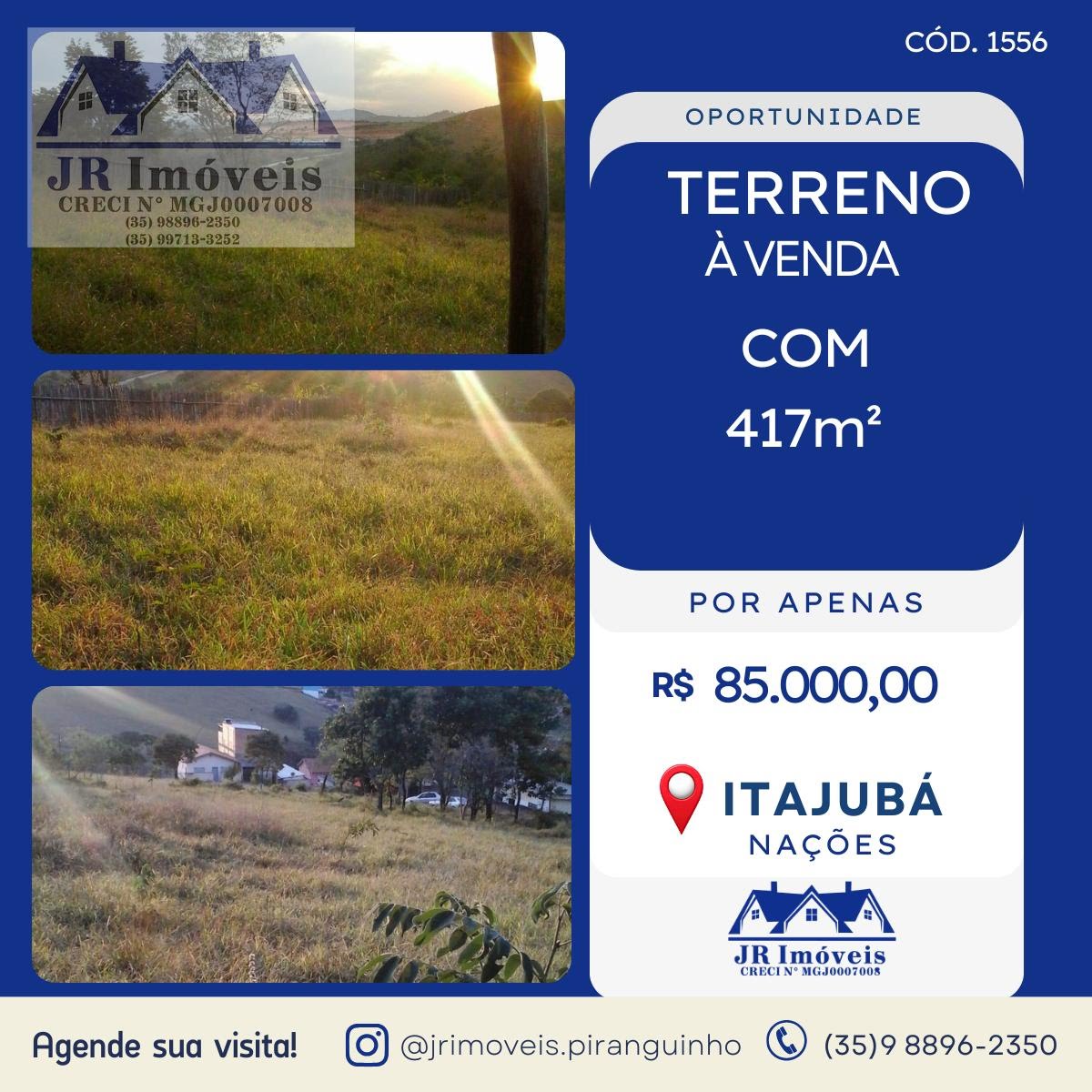 Terreno à venda com 417m² de terreno no Nações, Itajubá — foto principal