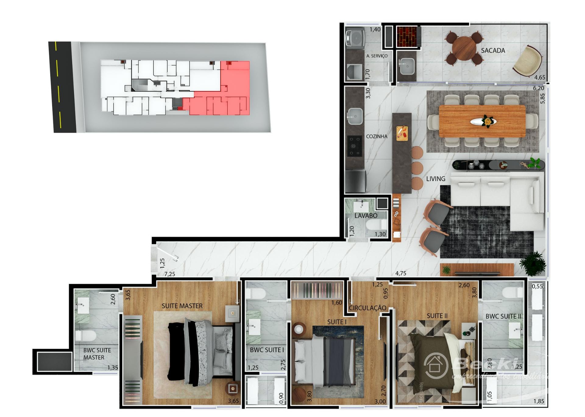 Apartamento à venda com 3 quartos, 3 suítes, 1 vaga e 113m² no América, Joinville (SC) — foto 21 de 21