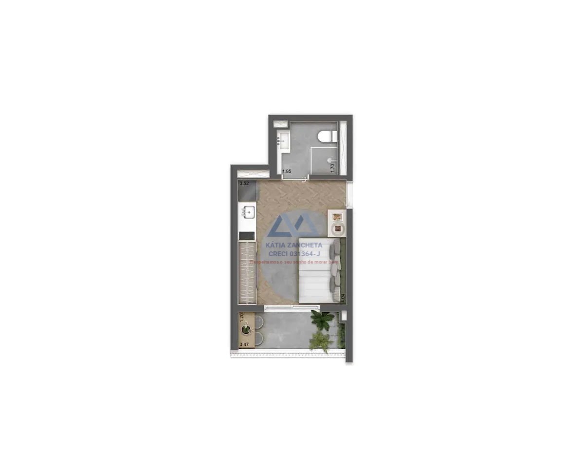 Studio à venda com 1 quarto, 1 banheiro e 34m² no Vila Gumercindo, São Paulo (SP) — foto 2 de 17