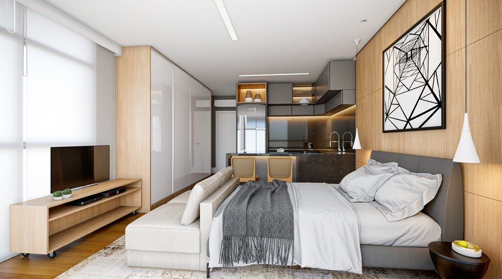 Dormitorio - studio 30m2