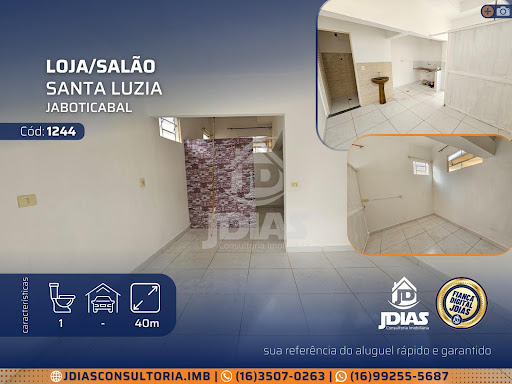 Loja / Salão em Santa Luzia - Jaboticabal, SP