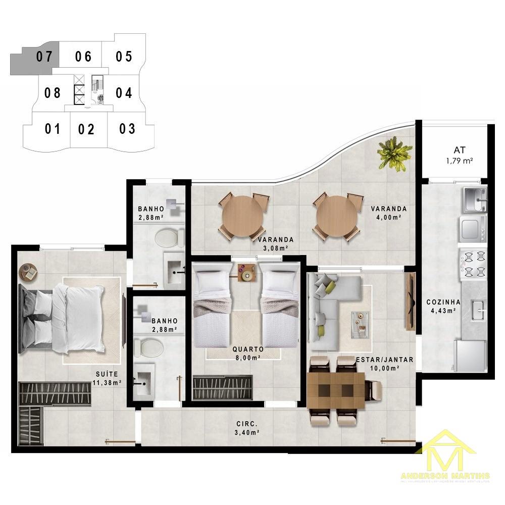 Apartamento à venda com 2 quartos, 2 banheiros, 1 vaga e 57m² no Fátima, Aracruz (ES) — foto 20 de 20