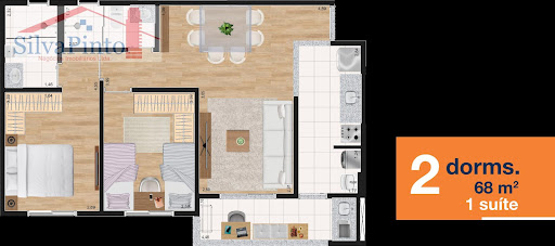 Apartamento em Parque Sao Luis  -  Taubaté