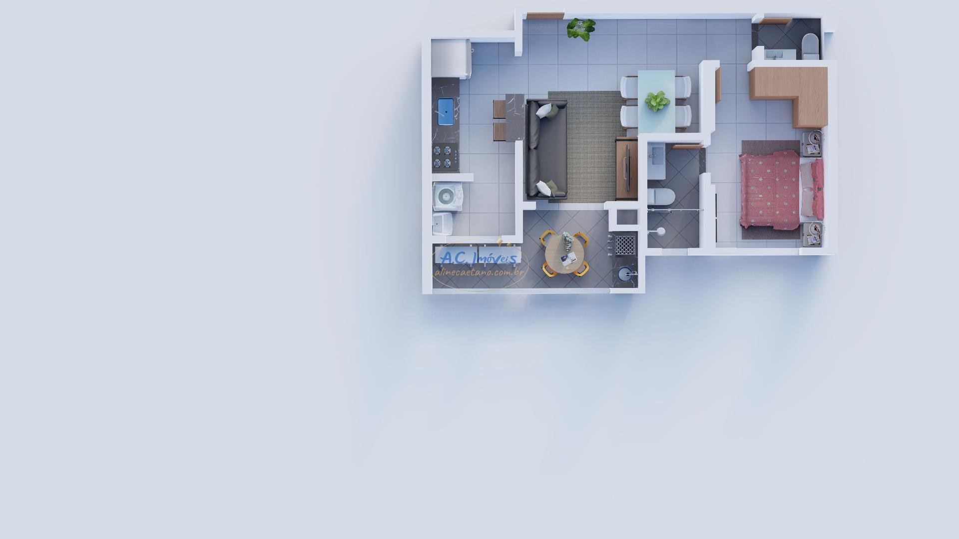 Apartamento à venda com 1 quarto, 1 suíte, 1 vaga e 52m² no Guilhermina, Praia Grande (SP) — foto 20 de 23