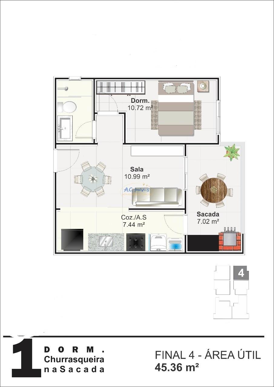 Apartamento à venda com 2 quartos, 1 suíte, 1 vaga e 64m² no Nova Mirim, Praia Grande (SP) — foto 26 de 30