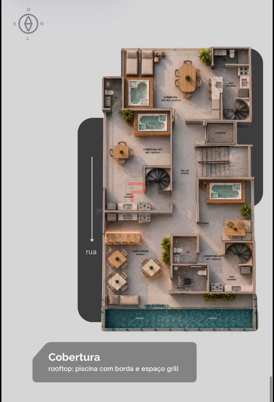 Apartamento à venda com 1 quarto, 1 banheiro e 56m² no Bessa, João Pessoa (PB) — foto 8 de 8