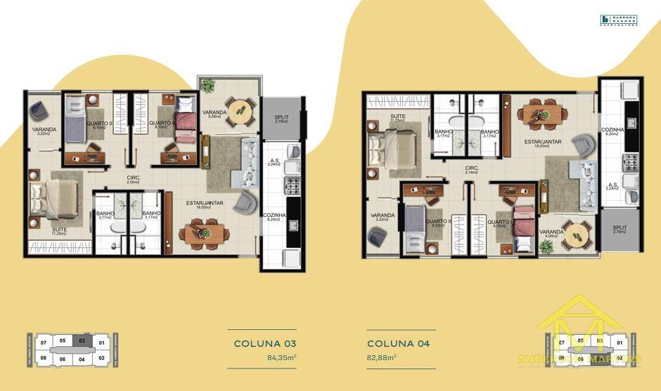 Apartamento à venda com 3 quartos, 2 banheiros, 2 vagas e 82m² no Praia da Costa, Vila Velha (ES) — foto 14 de 16