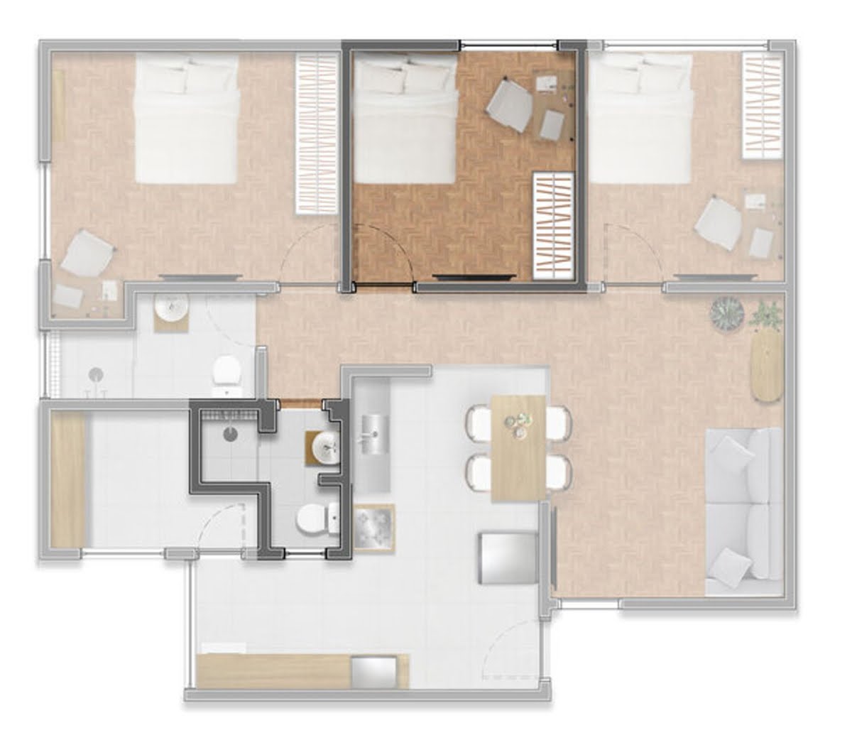 Apartamento à venda com 3 quartos, 2 banheiros, 1 vaga e 88m² no Cidade Monções, São Paulo (SP) — foto 14 de 23