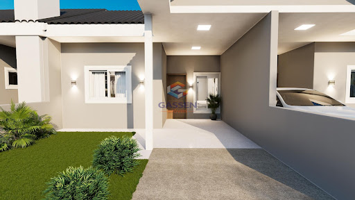 Casa geminada com garagem coberta em Vera Cruz RS