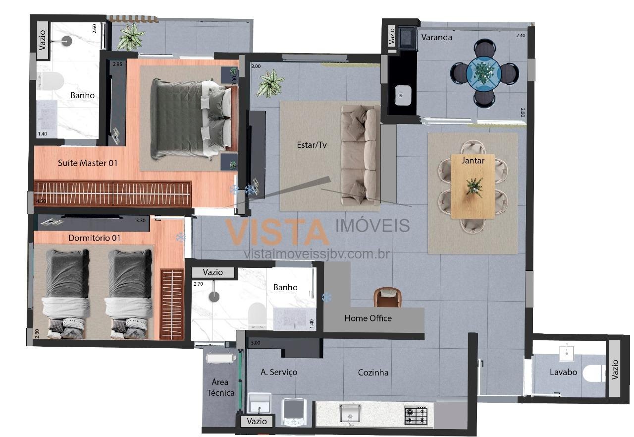 Apartamento à venda com 3 quartos, 1 suíte, 2 vagas e 101m² no Centro, São João da Boa Vista (SP) — foto 14 de 20