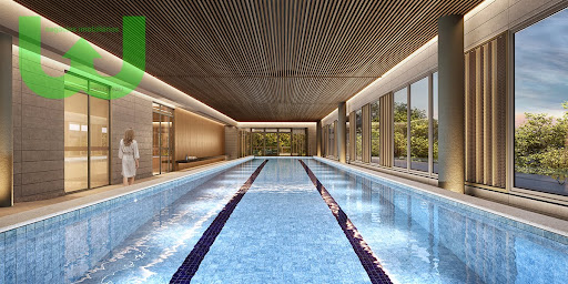 Piscina coberta com raia de 25m 