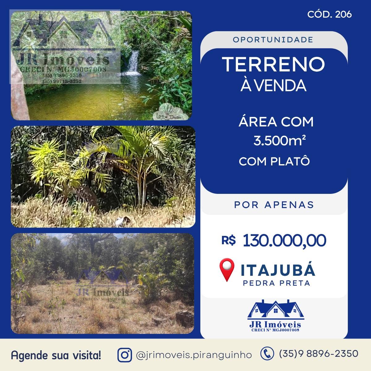 Terreno à venda com 3500m² de terreno no Pedra Preta, Itajubá — foto principal