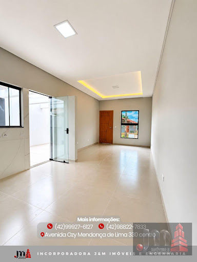 Sala e cozinha conjugada