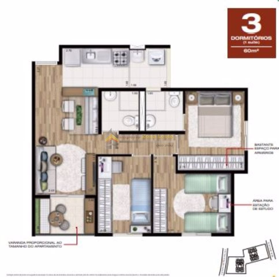 Prédio Inteiro, 51 m² - Foto 6