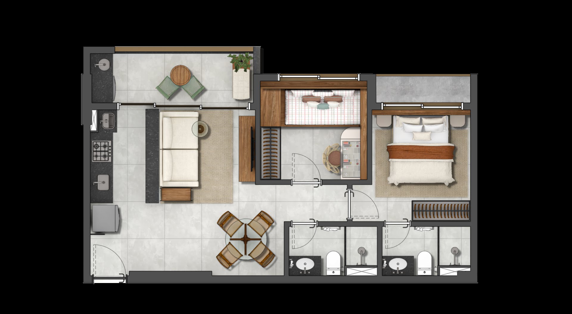 Apartamento à venda com 2 quartos, 1 suíte, 1 vaga e 49m² no Parnamirim, Recife (PE) — foto 16 de 30