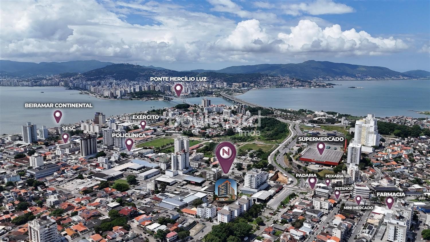 Apartamento à venda com 2 quartos, 1 suíte, 2 vagas e 74m² no Estreito, Florianópolis (SC) — foto 3 de 28
