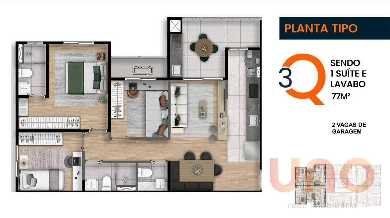 Apartamento à venda com 3 quartos, 1 suíte, 2 vagas e 77m² no Jardim Autonomista, Campo Grande (MS) — foto 23 de 23