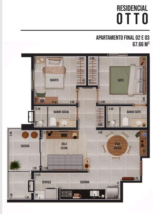 Apartamento à venda com 2 quartos, 1 suíte, 1 vaga e 67m² no Nova Ribeirânia, Ribeirão Preto (SP) — foto 12 de 12