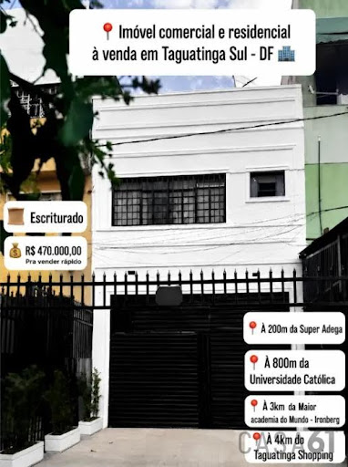 Casa em Taguatinga Sul  -  Brasília