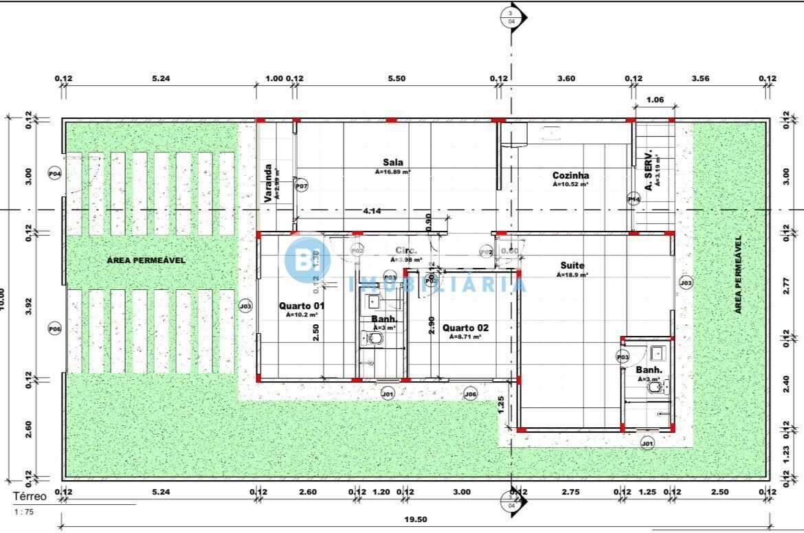 Casa à venda com 3 quartos, 1 suíte, 3 vagas e 195m² no Papagaio, Feira de Santana (BA) — foto 2 de 2