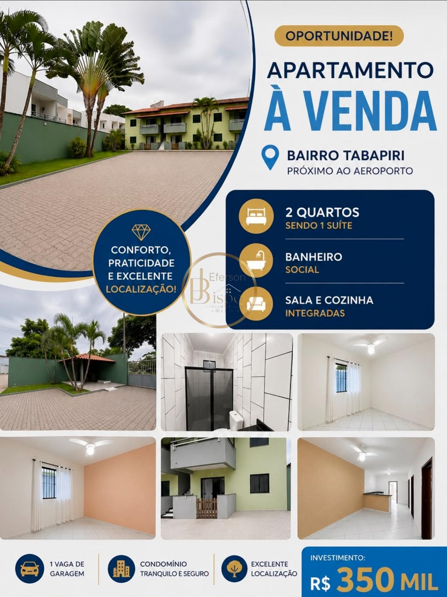 Apartamento à venda com 2 quartos, 2 banheiros, 1 vaga e 78m² no Tabapiri, Porto Seguro — foto principal