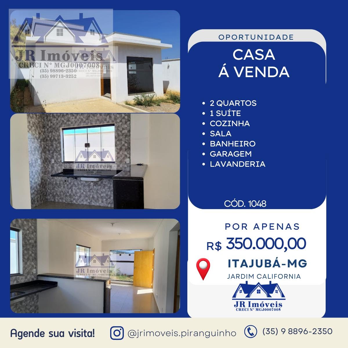 Casa à venda com 1 quarto, 1 banheiro, 1 vaga e 250m² no Jardim Califórnia, Itajubá — foto principal