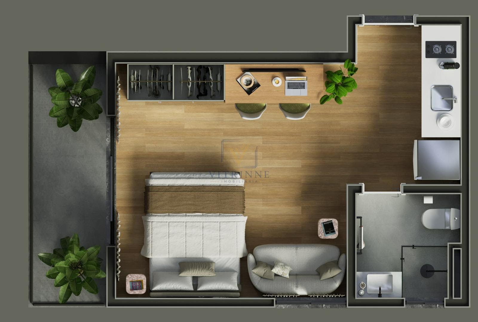 Apartamento à venda com 1 quarto, 1 banheiro e 23m² no Bacacheri, Curitiba (PR) — foto 28 de 30