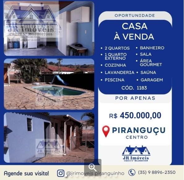 Casa à venda com 3 quartos, 2 banheiros, 2 vagas e 480m² no Centro, Piranguçu — foto principal