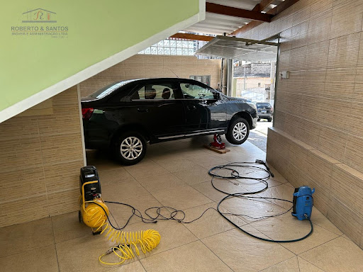 Garagem coberta