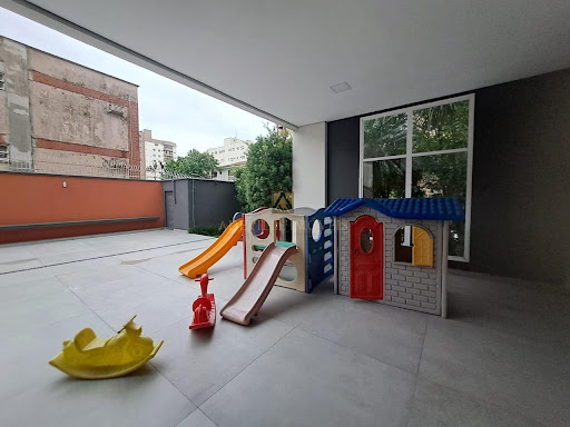 Espaço para as crianças no salão de festas