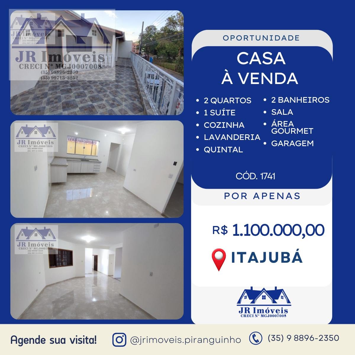 Casa à venda com 2 quartos, 2 vagas e 280m² no Bps, Itajubá — foto principal