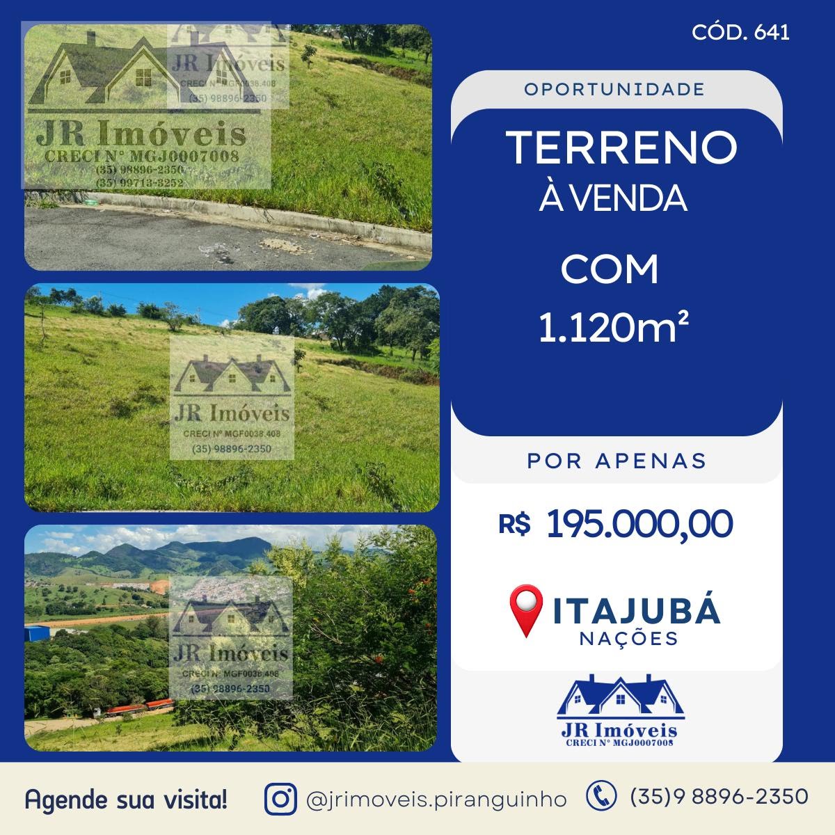 Terreno à venda com 1120m² de terreno no Nações, Itajubá — foto principal