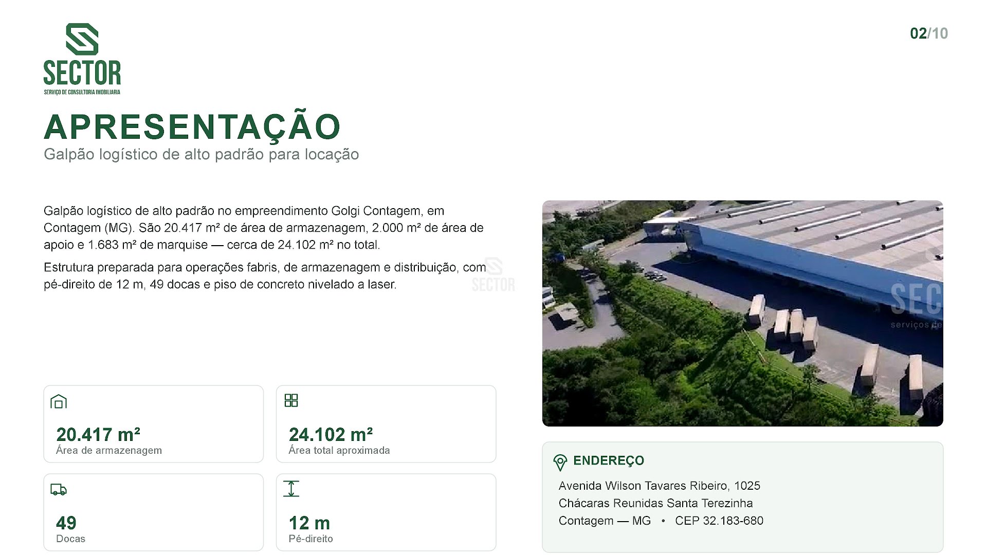 Apresentação Sector - Slide 2/10