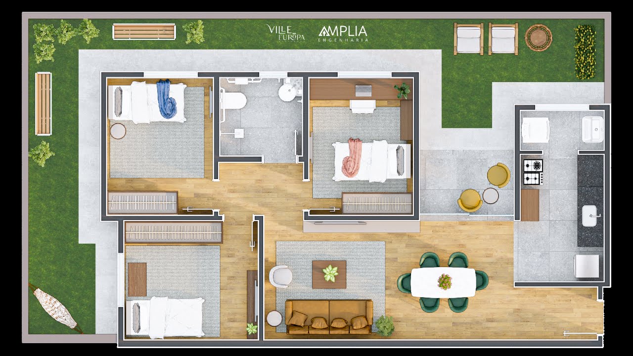 Apartamento à venda com 3 quartos, 1 vaga e 69m² no Boa Esperança, Santa Luzia — foto principal